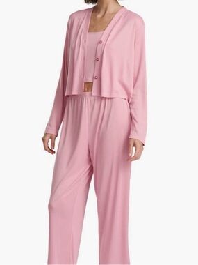 NWT Splendid Pink Three-Piece Loungewear/Pajama Set in Size Medium